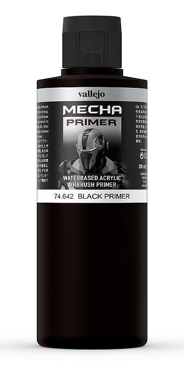 Vallejo 74.642 - Primer, Black, 200 ml