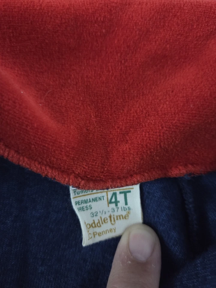 Lote de ropa vintage años 70 Billy The Kid pantalones, pana, camisas de terciopelo, rojo 4T Foto 4 de 4
