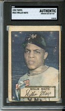 Willie Mays Rookie Card 1952 Topps #261 SGC Authentic