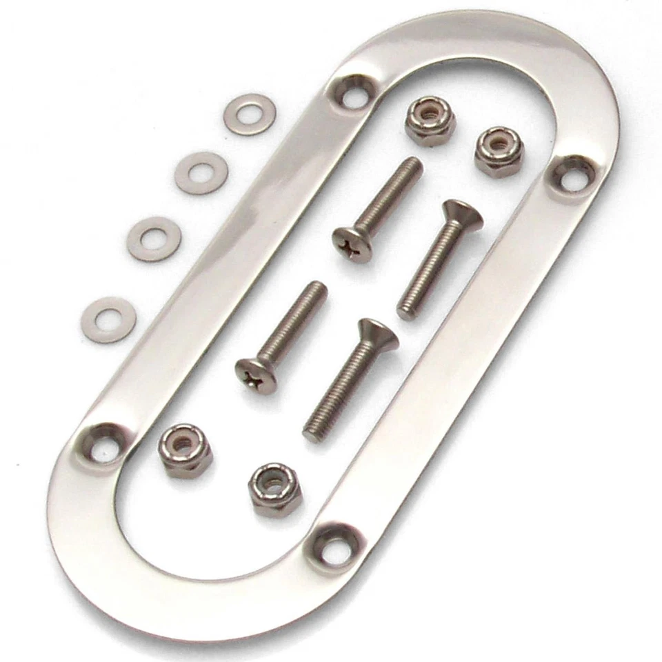 Floor Mount Black Emergency Parking Brake Kit, Tan Boot and Silver Trim Ring   - Image 3 of 4