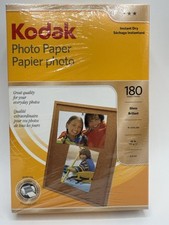 Kodak Photo Paper 180 sheets 4" x 6" Instant Dry Gloss Brillant New/Sealed