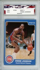 1984 Star #264 Vinnie Johnson AGC 9 Mint Detroit Pistons Set Break