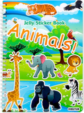 Jelly Sticker Books for Toddlers 2-4 Years, Reusable Sticker Book for Kids 1-3,