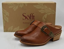 Sofft Womens Size 9 Adara Bourbon Leather Buckle Shooties Booties Shoes