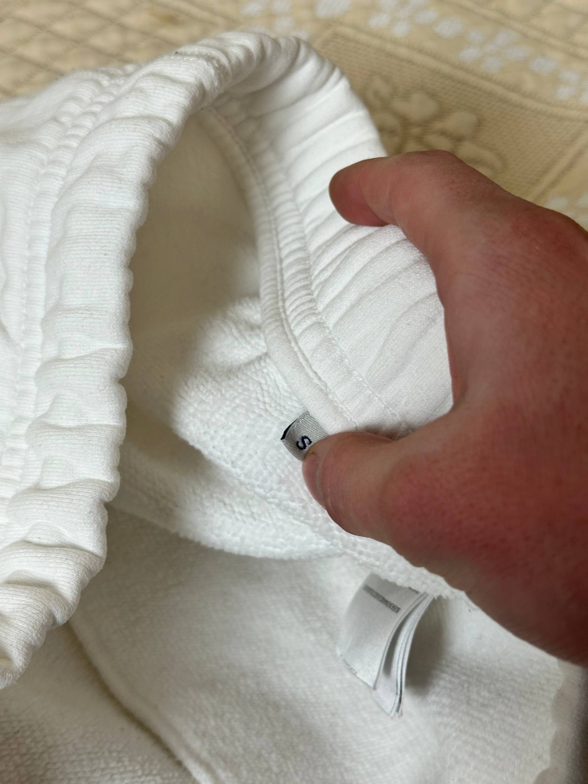 Moncler Genius 1952 Patch Fleece Cotton Sweatpants Logo Mens Size S White thumbnail 5