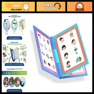 Portable AAC Communication Folder | Visual Support for Autism & Speech Delay | T