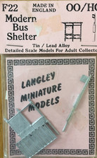 OO Langley Miniature Models F22 Modern Bus shelter metal kit for painting
