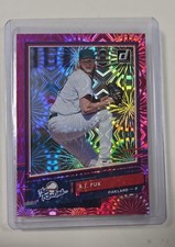 2020 Panini Donruss - The Rookies A.J. Puk #R-5 Pink Fireworks