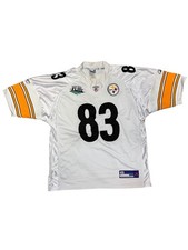 Reebok Pittsburgh Steelers Heath Miller #83 White Super Bowl XLIII NFL Jersey Sz