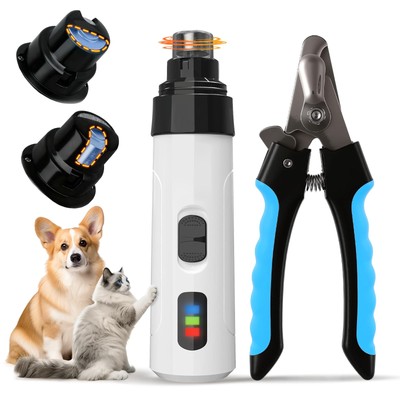 Best Cupofpet Silent Dog Nail Grinder Whisper Quiet Claw Trimmer for Sensitive