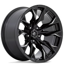 D803 Flame 5 Fuel Wheels 24x12 Gloss Black Milled Rims 4pcs C3 D803 Flame 5 Fuel Wheels 24x12 Gloss Black Milled Rims 4pcs C3