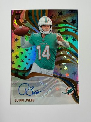 2025 Panini Revolution Quinn Ewers Astro Rookie Autograph Miami Dolphins RSA-QES