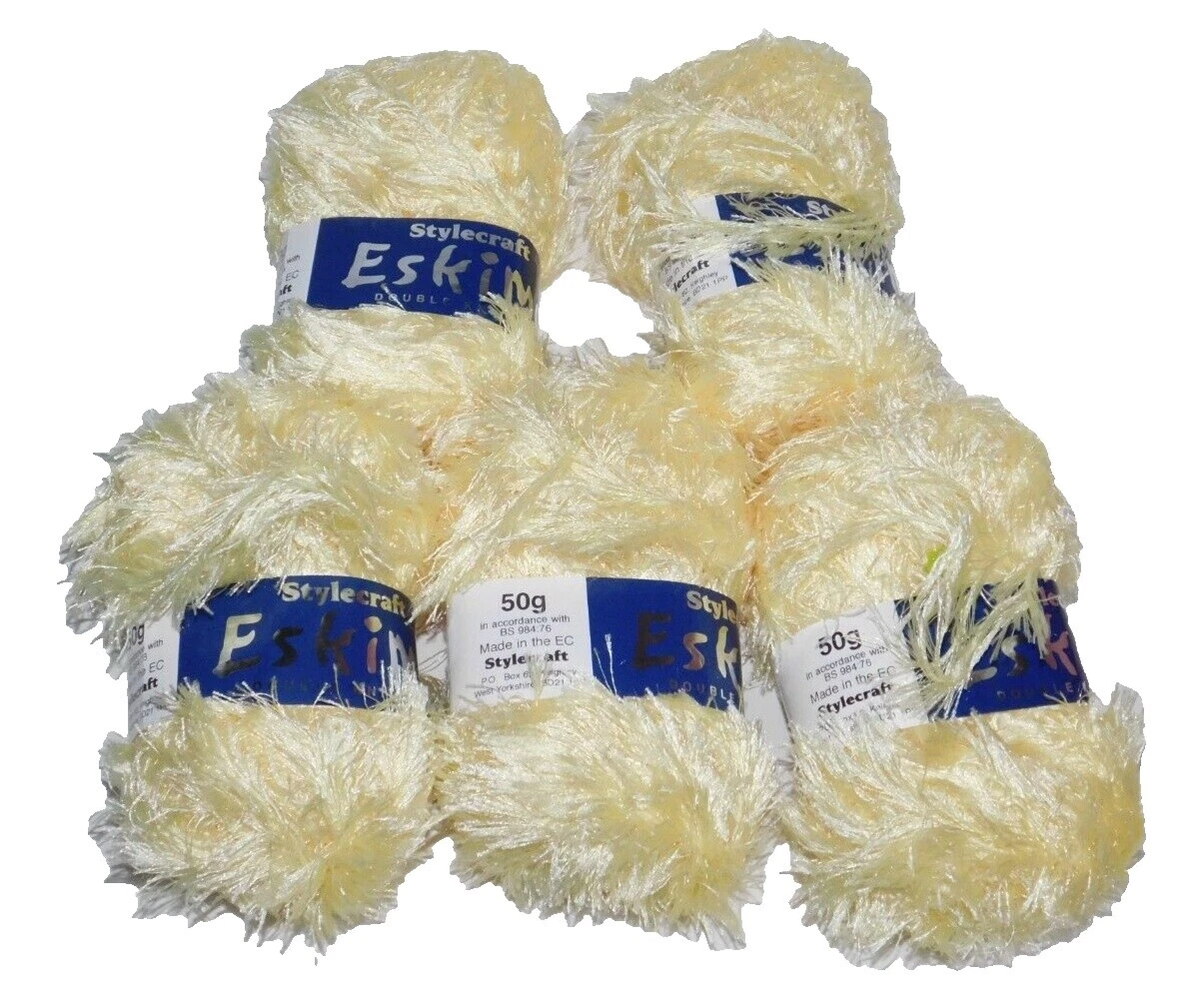 Lote de Pestañas Stylecraft hilos tejidos y Croché