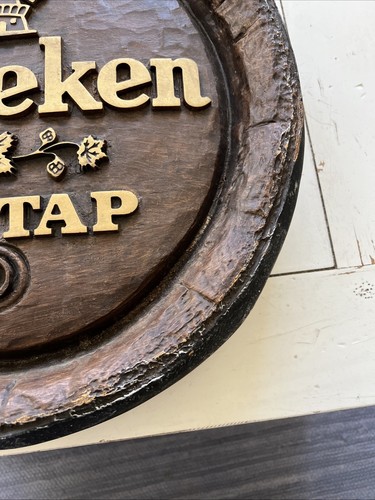 Heineken On Tap - Beer Keg Sign - 17-18" Light Easy Hang - Picture 9 of 14