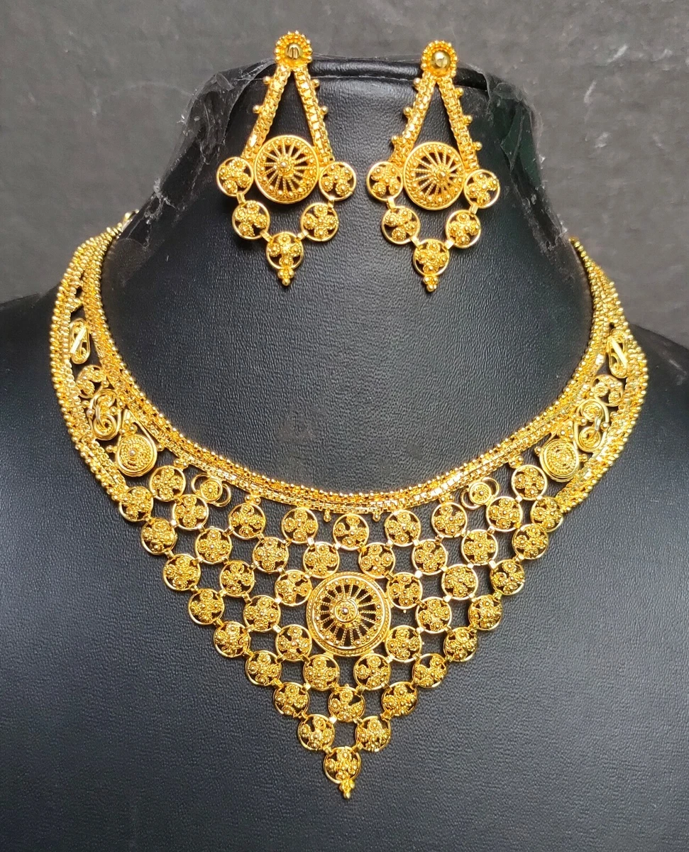 Best gold necklace set best sale designs