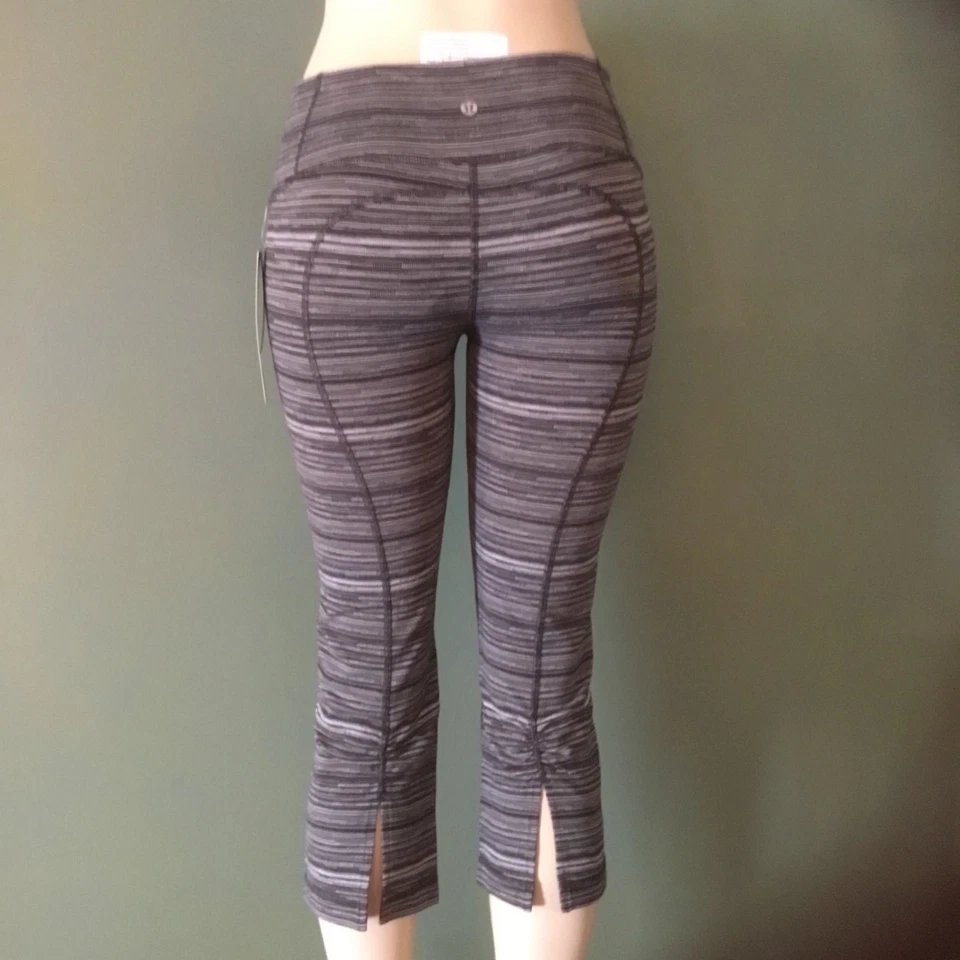 Lululemon Gather & Crow Crop II CSGG (cyber black deep coal) 4 6 8 10 12 NWT - Изображение 4 из 4