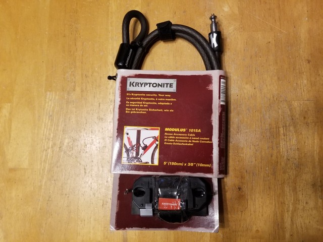 Kryptonite Modulus 1018A Cable Bicycle Security Chain Lock 6/' x 3//8/" 180cm 10mm