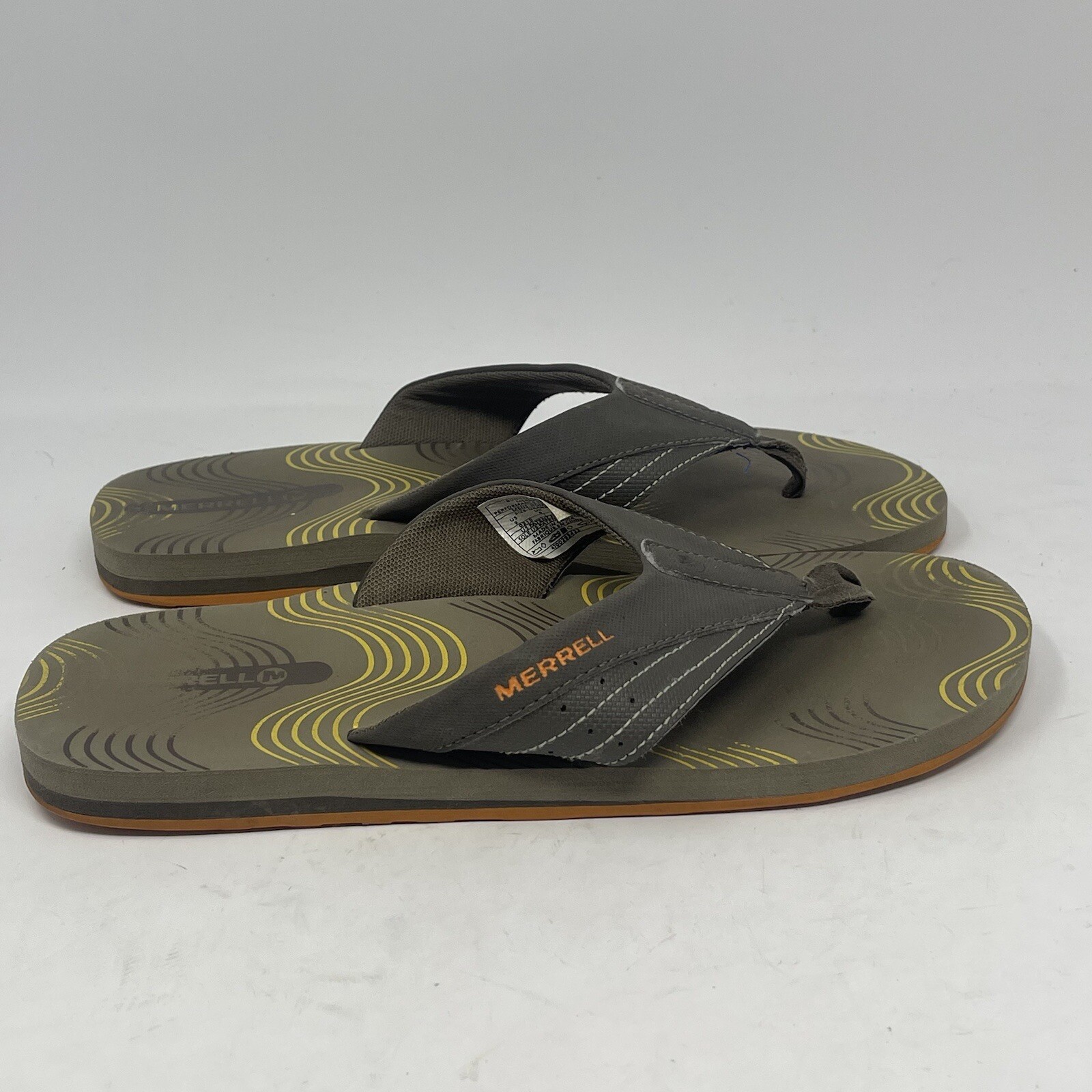 Sandali infradito Merrell Bungee Cord Thong uomo 9 marrone verde imbottito
