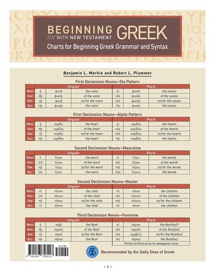 Charts for Beginning Greek Grammar and Syntax: A Quick Reference Guide ...