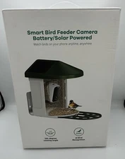 Smart Bird Feeder with Camera - Battery/Solar Powered AI Bird Recognition 