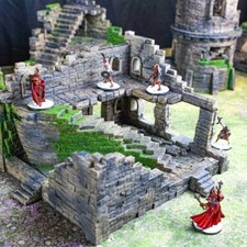 Tabletop Gelände Gebäude Ruine 7 zerstörte...