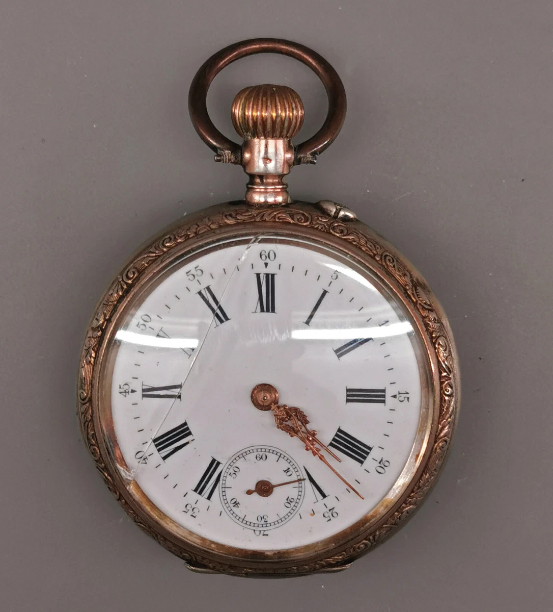 9120015 d Silver Men s Pocket Watch Um 1890 800er Silver Works Runs