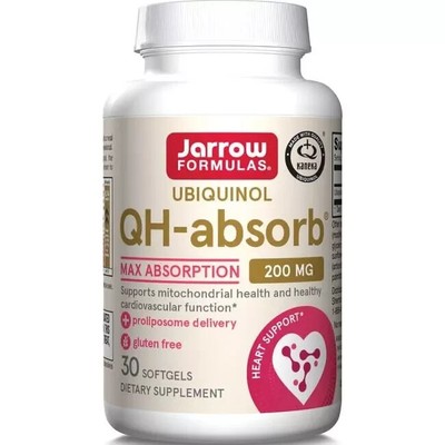 Jarrow Formulas Ubiquinol QH-absorb 200 mg 30 Softgels