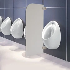 Urinal Screen Toilet Partition, Wall-Mounted Men Urinal Partition Screen, Urinal