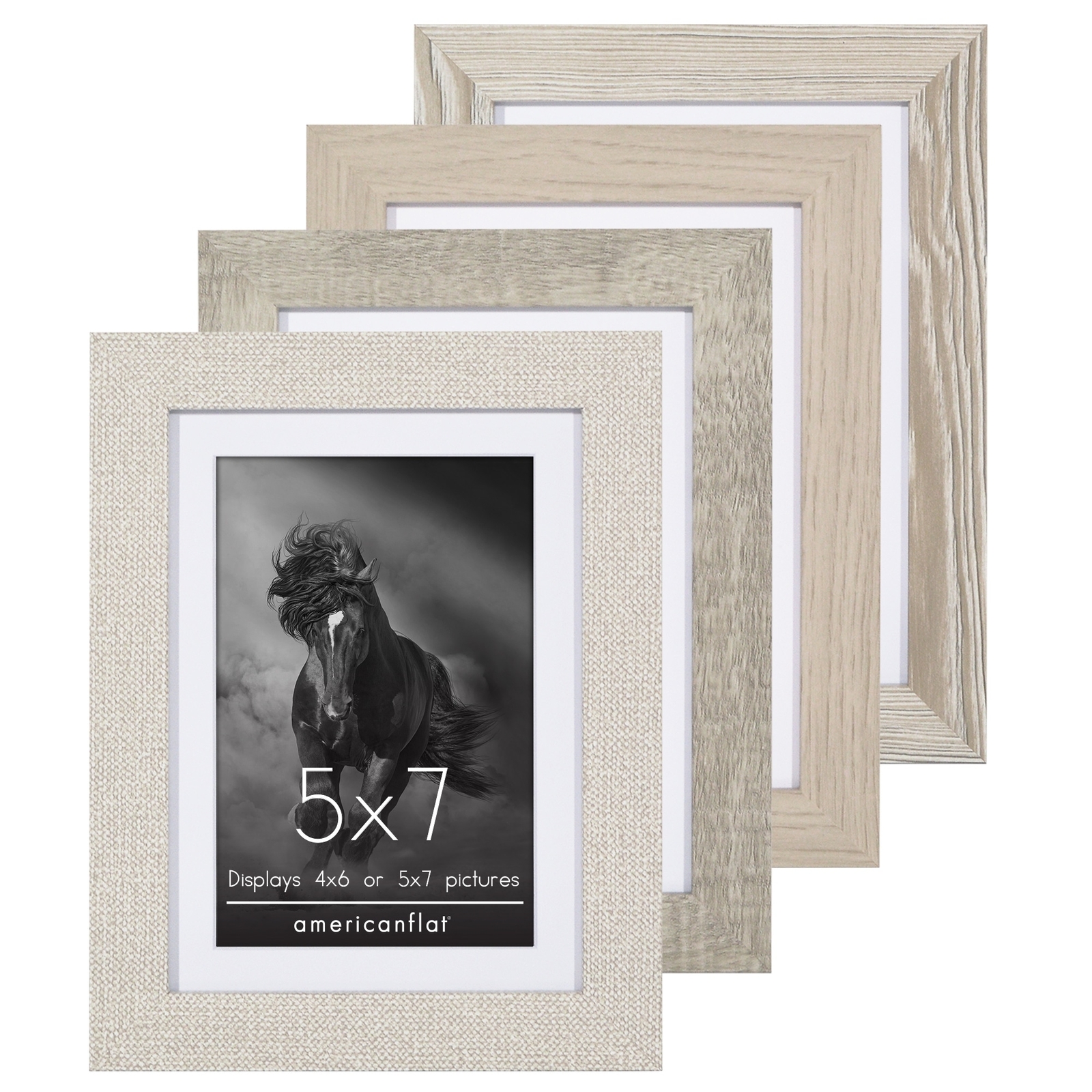 Americanflat Picture Frame Set With Mat - Ideal for Displaying Your Favorite Photos and Artwork