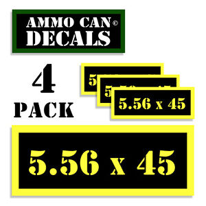 5.56 Sticker Decal 3.5/" Ammo Can Box Label Ammunition Case DIE CUT XO