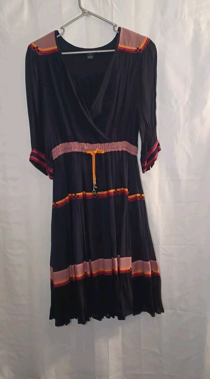 French Connection Women's Size 4 Multicolor Striped Fit & Flare Dress