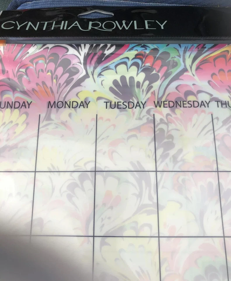 Cynthia Rowley Dry Erase Office Organization Kit Calendar Planner Notes 6pc - Image 4 of 4