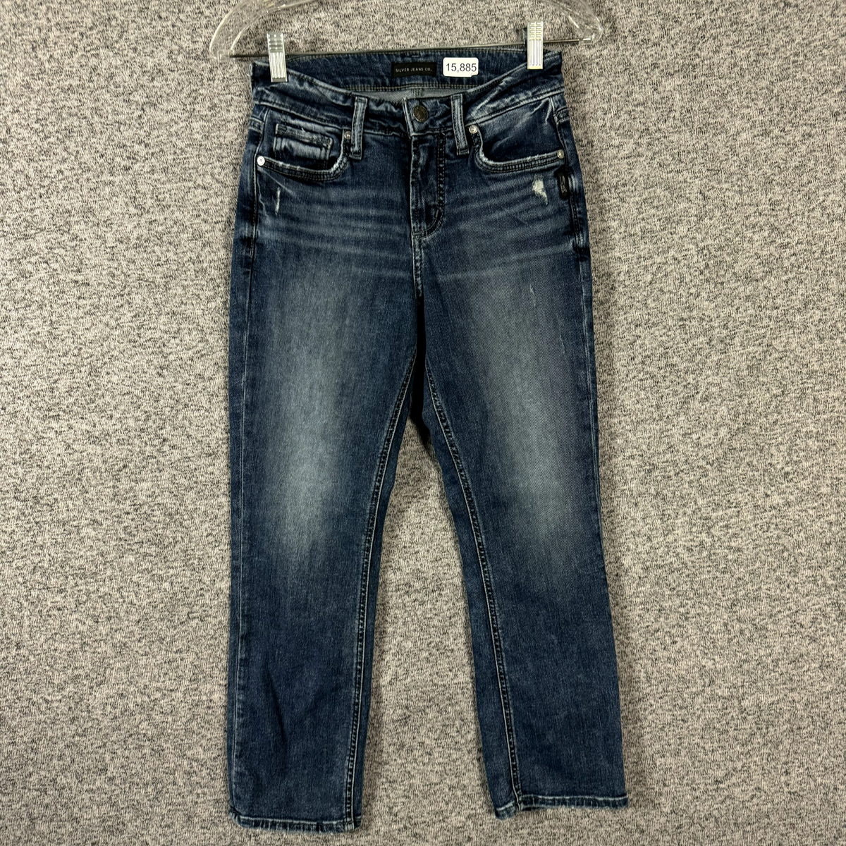 Silver Jeans Women's Size 27 Suki Capri Dark Wash Blue Denim Jeans