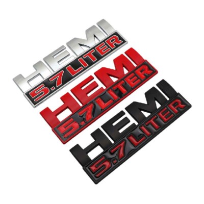 For Dodge RAM 1PCS Embleme Auto Parts Hinten Logo Decorate Badge HEMI 5.7 LITER