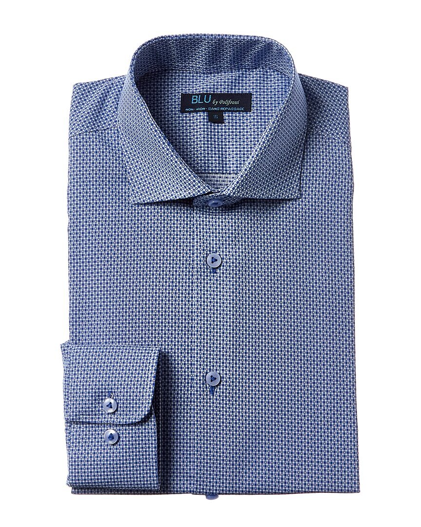 Мужская рубашка Blu Modern Fit Dress Shirt синего цвета 145 9590₽