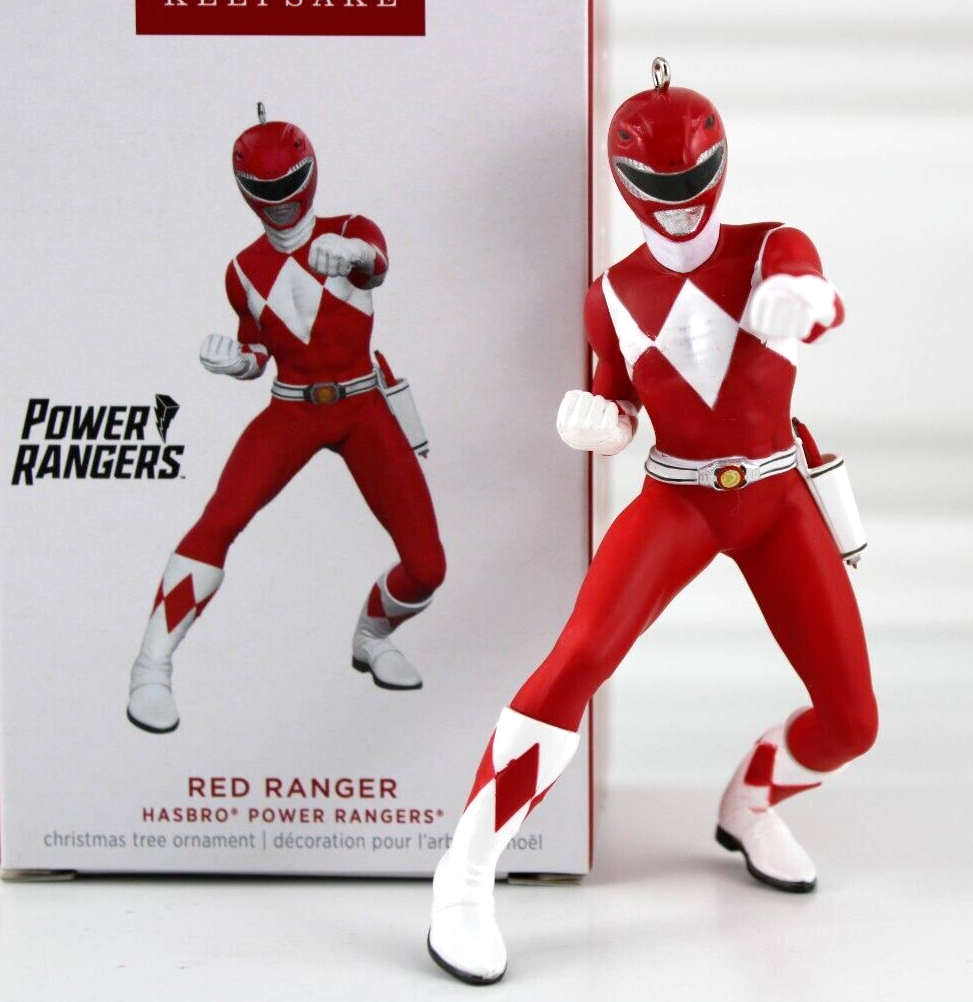 Hallmark Mighty Morphin Power Rangers Red Ranger Christmas Ornament
