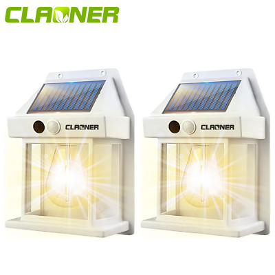 1-6x Solar Wall Lights Outdoor Dusk to Dawn Porch Light PIR Motion Sensor Garden