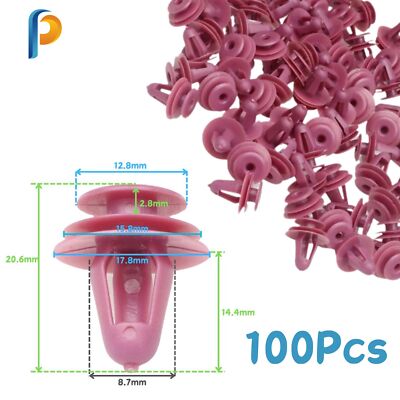 100Pcs Front Rear Door Trim Panel Retainer Clips Plastic for Toyota Camry 2.5L