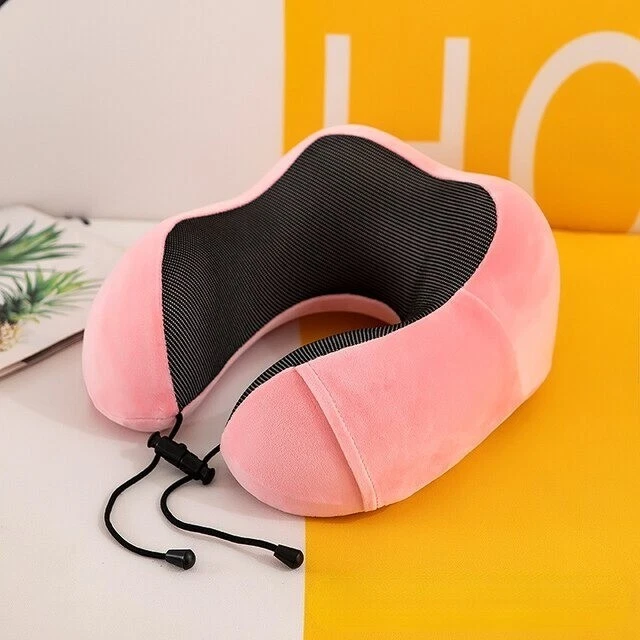 Memory Foam U Shaped Travel Pillow Neck Support Headrest Car Plane Soft  Cushion