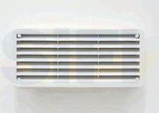 Areatore Griglia Bianca 270X120 doppio senza zanzariera Sportello Gavone Camper