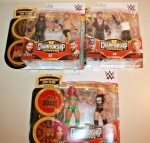Set Of 6 Wwe Championship Showdown Series 1 Figures Undertaker Hardy Sasha Alexa Ebay