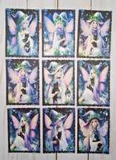 9 Mystic Fairy Handmade Journal Cards Scrapbooks Junk Journals Crafts Parties