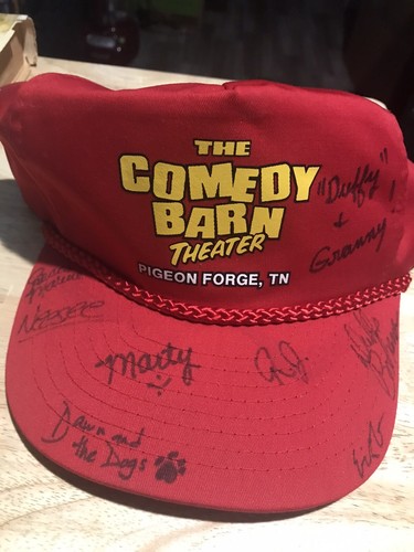 The Comedy Barn Theater Pigeon Forge Tennessee Ball Cap Hat Autographed