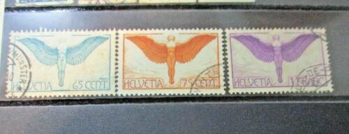Sellos de Suiza correo aéreo usado