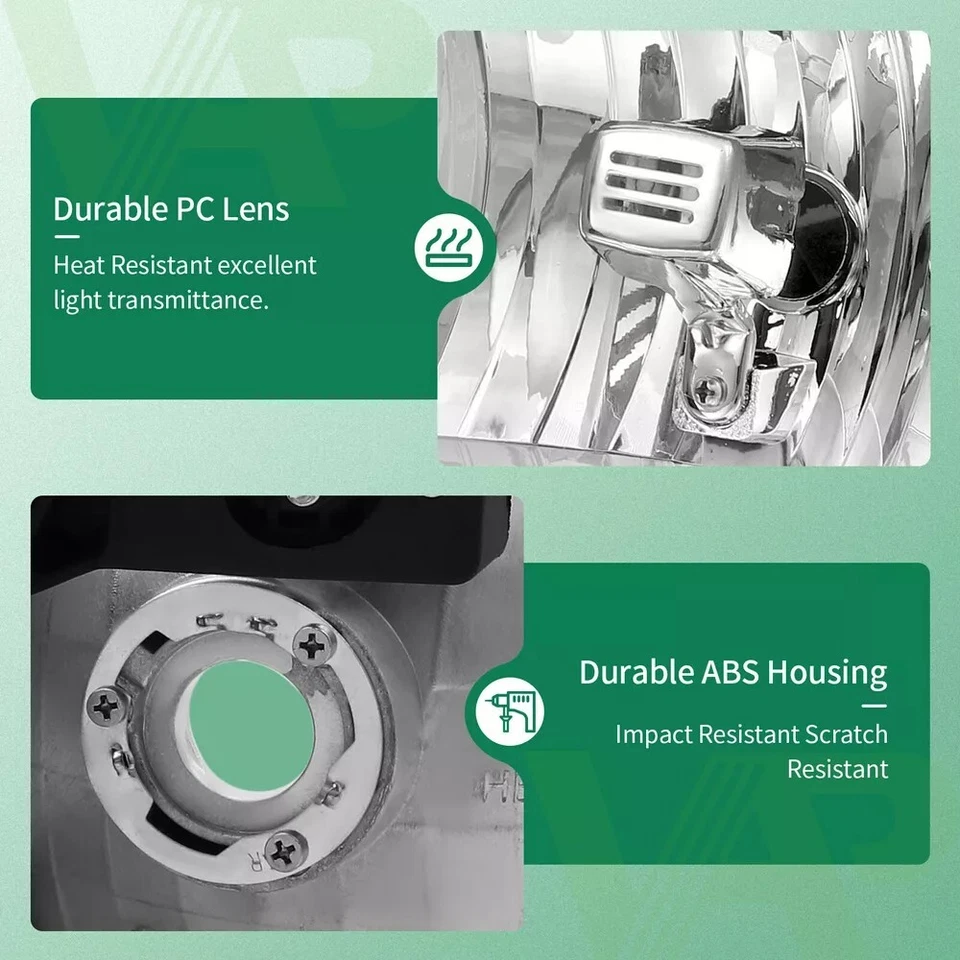 Conjunto de faros cromados para GMC Sierra 1500 Yukon XL 1999-2006 carcasa lámparas Foto 4 de 4