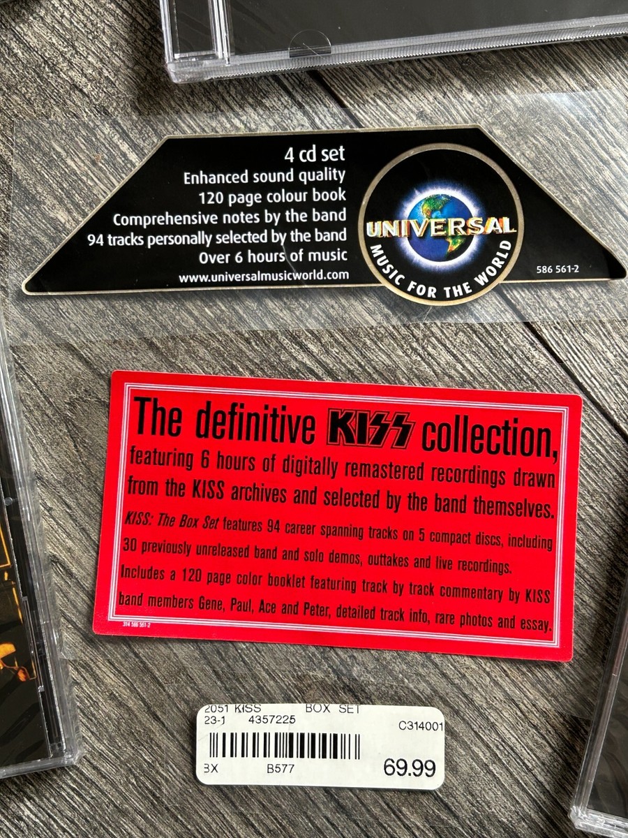 KISS 5 CD The Box Set SEALED DISCS UK Edition Vintage Kiss Aucoin