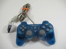 Sony Playstation 1 PS1 Crystal Blue Controller SCPH-110 Analog