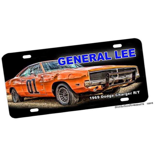 1969 Dodge Charger R/T General Lee Dukes of Hazard Aluminum License
