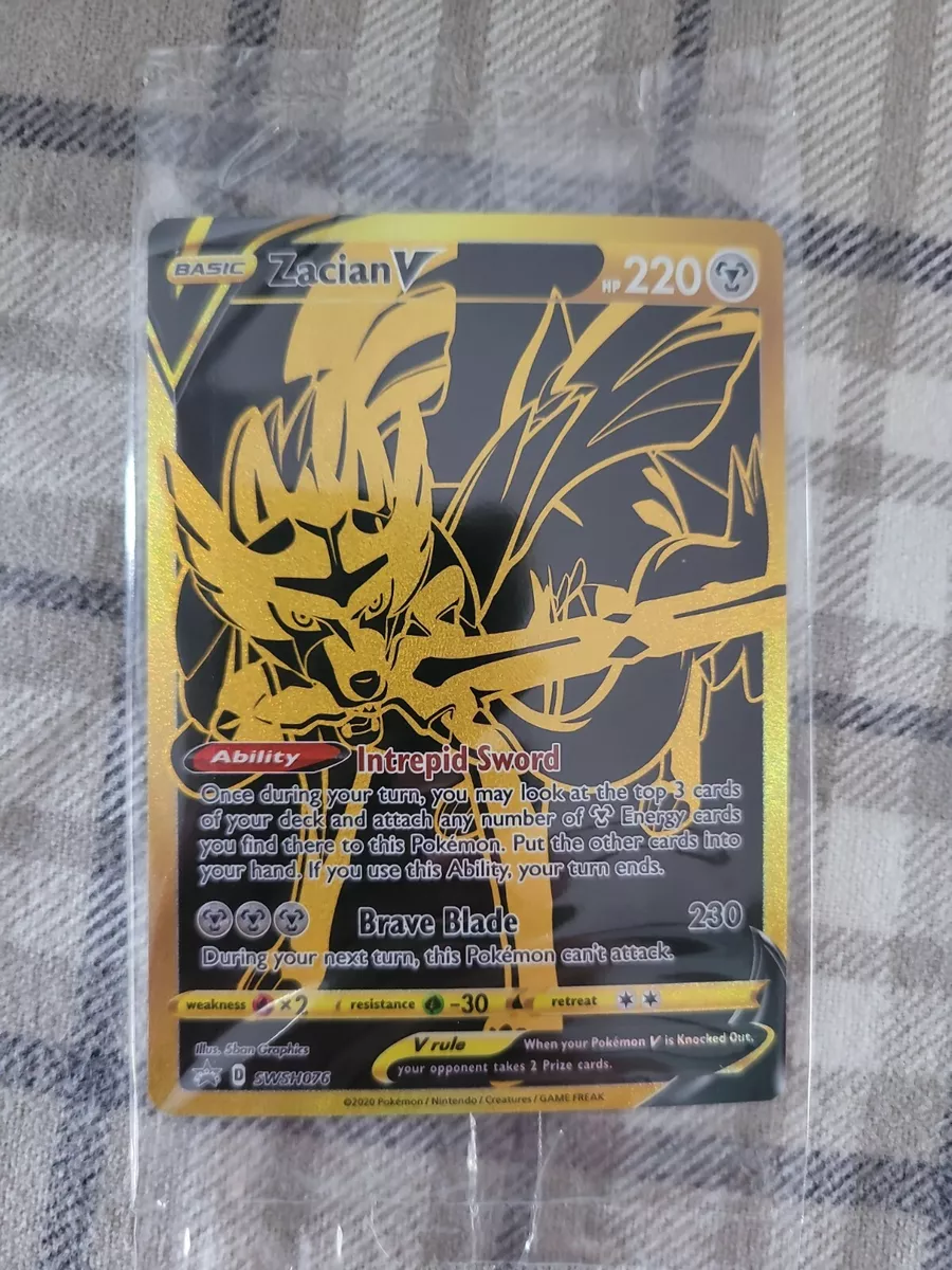  Pokemon - Zacian V - SWSH076 - Black Star Promo