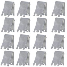 Pack of 16 Aluminum Shelf Clips for Freezers, Cabinets and Refrigerators